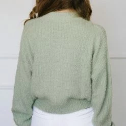 Audrey 3+1 Chantel Eyelash Knit Sweater