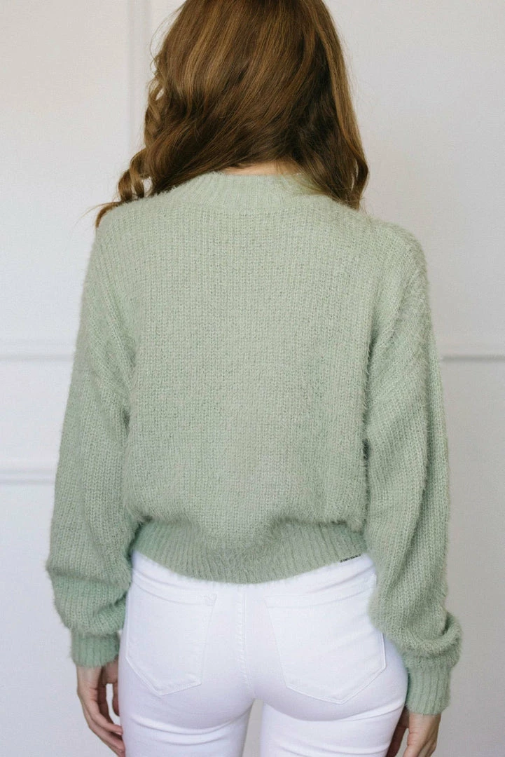 Audrey 3+1 Chantel Eyelash Knit Sweater