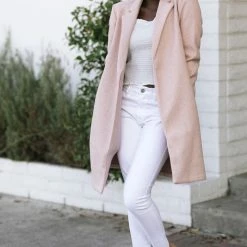 Style Melody Geraldine Notched Lapel Coat