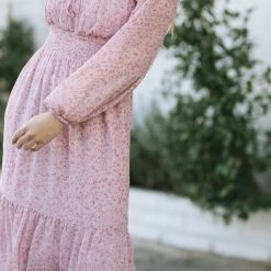 Lush Maternity Friendly Marlow Puff Sleeve Dress