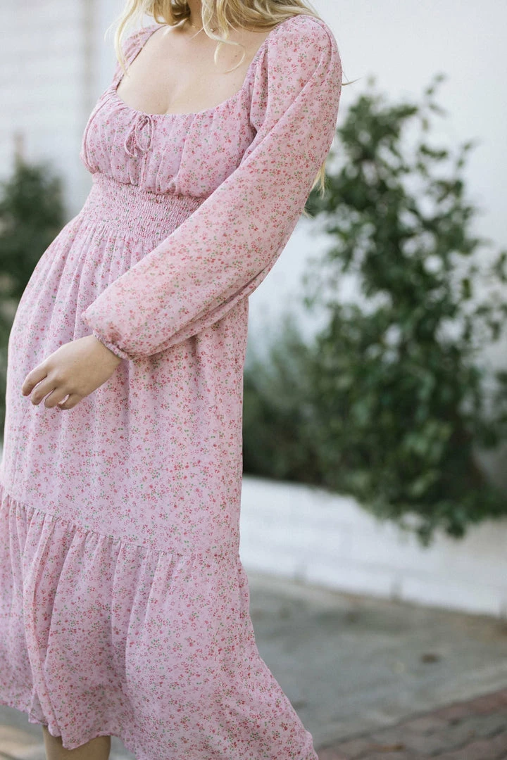 Lush Maternity Friendly Marlow Puff Sleeve Dress