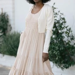 HYFVE Rae Cropped Terry Cardigan Clothing