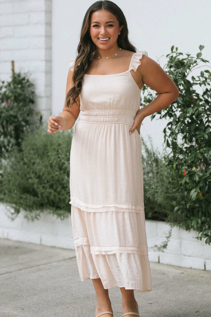 Mittoshop Gilda Ruffled Cami Dress Maternity Friendly