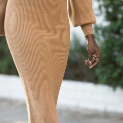 Moodie Edith Knit Midi Skirt