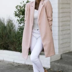 Style Melody Geraldine Notched Lapel Coat