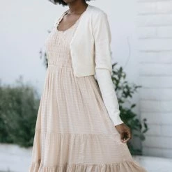 HYFVE Rae Cropped Terry Cardigan Clothing