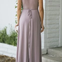 Soieblu Melody Short Sleeve Maxi Wrap Dress Bridal