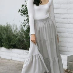 Wishlist Maria Crepe Midi Skirt