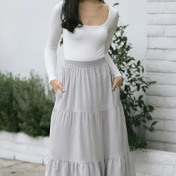 Wishlist Maria Crepe Midi Skirt