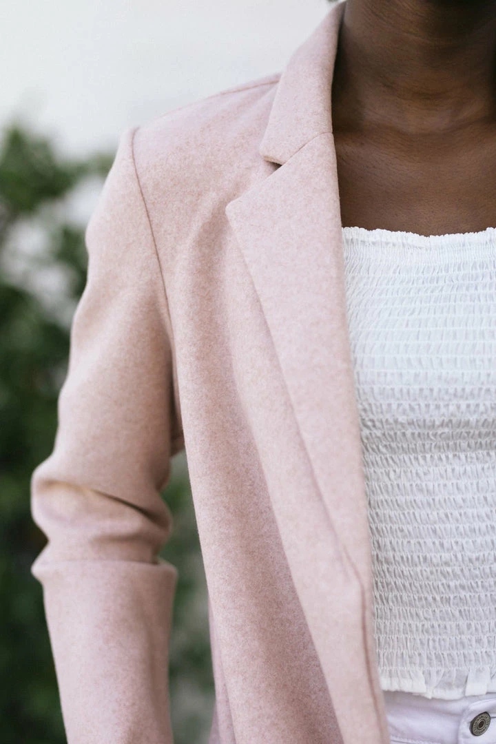 Style Melody Geraldine Notched Lapel Coat