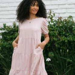 Listicle Birdie Tiered Midi Dress