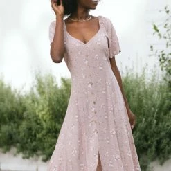 Final Touch Rosa Buttoned Midi Dress Clothing