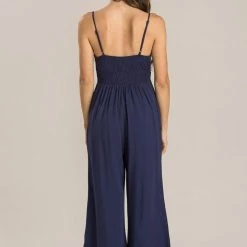 Everly Deanna Tie Front Jumpsuit