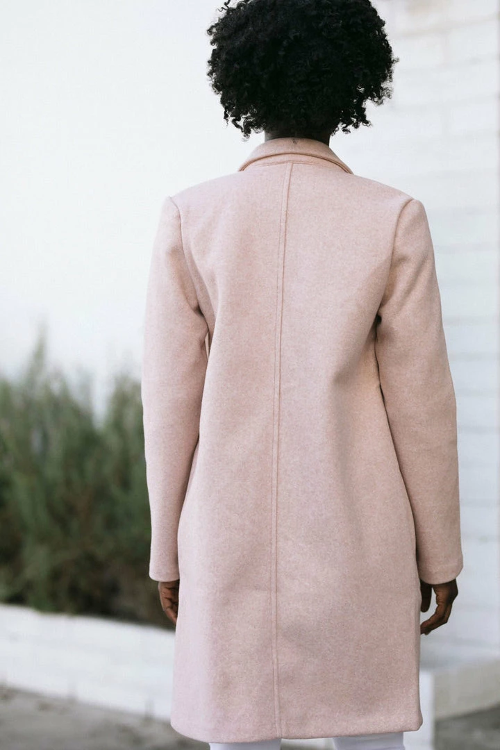 Style Melody Geraldine Notched Lapel Coat