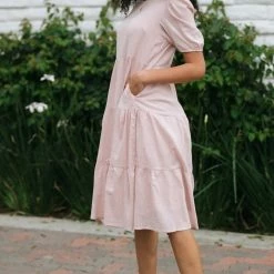 Listicle Birdie Tiered Midi Dress