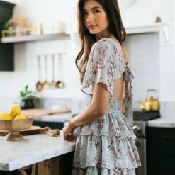 She + Sky Clothing Jane Tiered Mini Dress