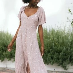 Final Touch Rosa Buttoned Midi Dress Clothing