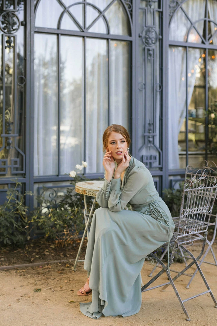 Morning Lavender Best Sellers Chloe Wrap Maxi Dress