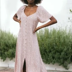 Final Touch Rosa Buttoned Midi Dress Clothing