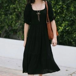 Mittoshop Madison Dotted Midi Dress Best Sellers