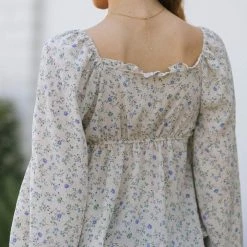 Blu Pepper Wilma Puff Sleeve Blouse Clothing