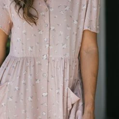 Calista Edna Collared Midi Dress Clothing