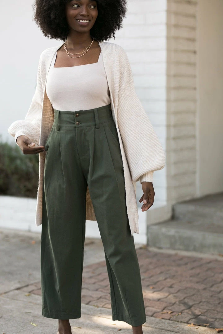 Hyfve Aidan Puff Sleeve Cardigan Work Essentials