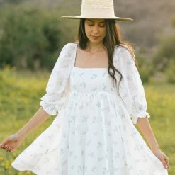 Storia Mimi Floral Puff Sleeve Mini Dress