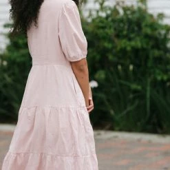 Listicle Birdie Tiered Midi Dress