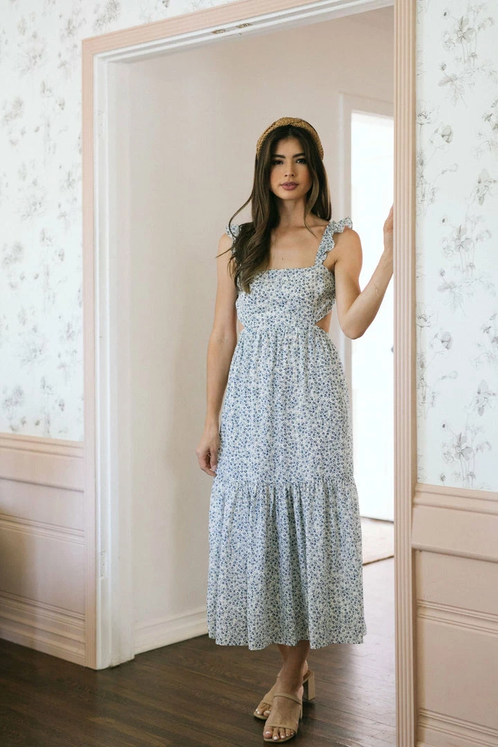 Lush Fatima Tie Back Dress