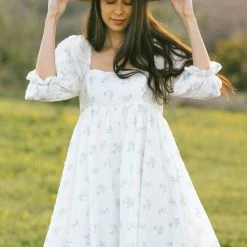 Storia Mimi Floral Puff Sleeve Mini Dress