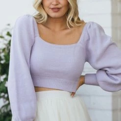 Mimosa Gloria Puff Sleeve Sweater Maternity Friendly