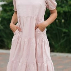 Listicle Birdie Tiered Midi Dress