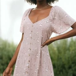 Final Touch Rosa Buttoned Midi Dress Clothing