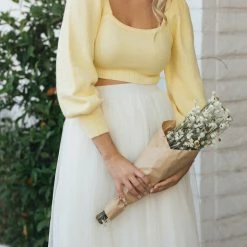 Mimosa Gloria Puff Sleeve Sweater Maternity Friendly