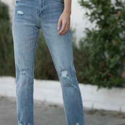 Kancan Clothing Tawny Slim Straight Jeans