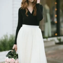 Final Touch Basics Joanna Surplice Long Sleeve Bodysuit