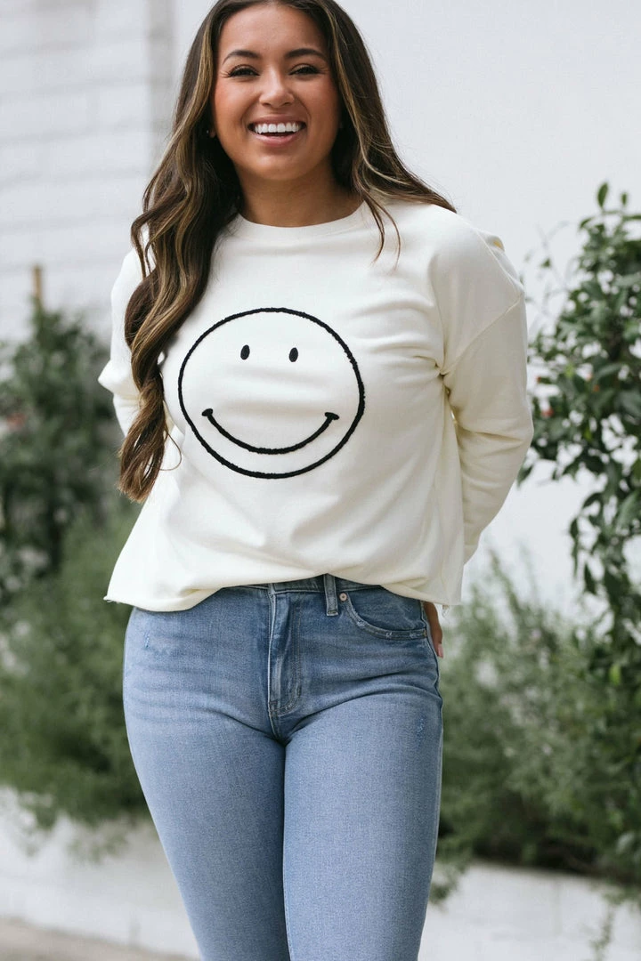 Newbury Kustom Jolene Happy Crew Neck Clothing