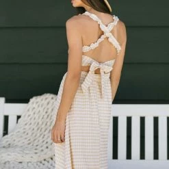 Le Lis Fernanda Smocked Midi Dress