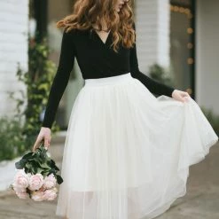 Final Touch Basics Joanna Surplice Long Sleeve Bodysuit