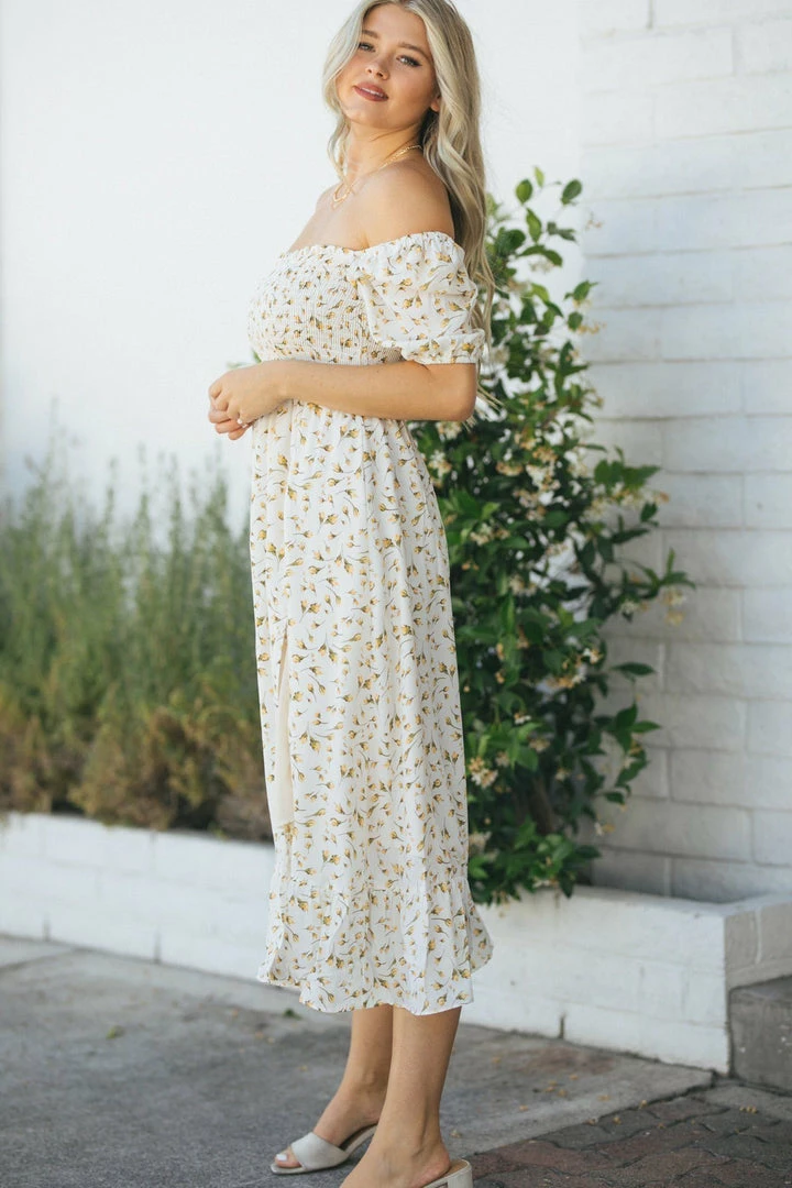 Sundayup Clarissa Puff Sleeve Midi Dress Best Sellers