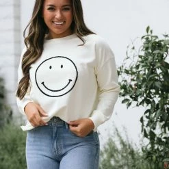 Newbury Kustom Jolene Happy Crew Neck Clothing