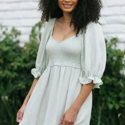 Mittoshop Blake Smocked Mini Dress
