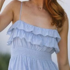 Lush Martha Dotted Midi Dress Clothing