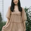Lush Miriam Dotted Mesh Dress