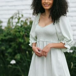 Mittoshop Blake Smocked Mini Dress