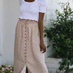 Style Melody Clothing Jasmine Smocked Crop Top