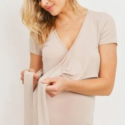 Hello Miz Maternity Friendly Maternity Tessa Side Tie Dress