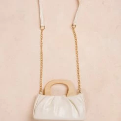 Fame Jules Wooden Handle Cloud Handbag Accessories