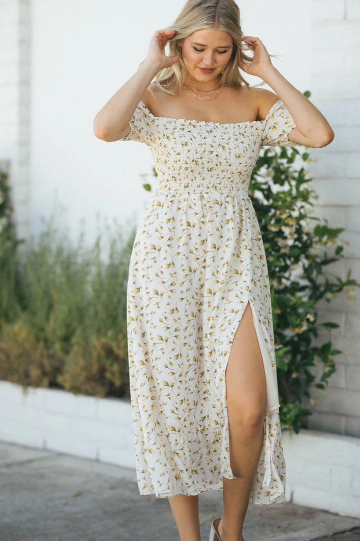 Sundayup Clarissa Puff Sleeve Midi Dress Best Sellers